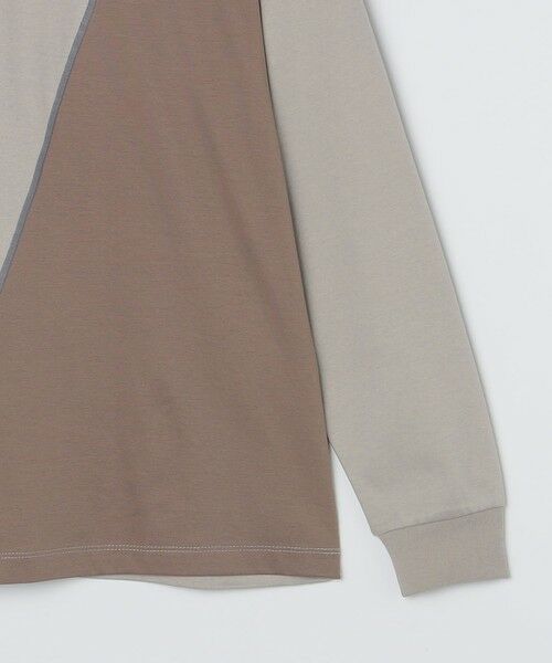 SHIPS / シップス Tシャツ | SHIPS: カラースラント パネル 長袖 Tシャツ | 詳細13