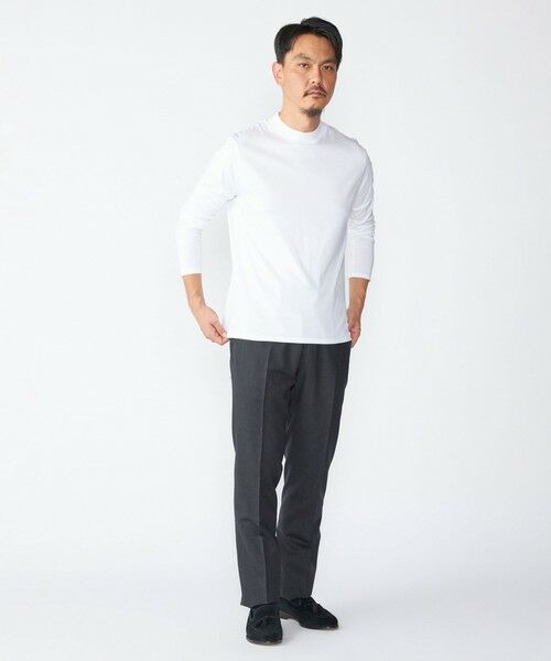 SHIPS / シップス Tシャツ | SHIPS: ALBINI モックネック ロングスリーブ Tシャツ | 詳細4