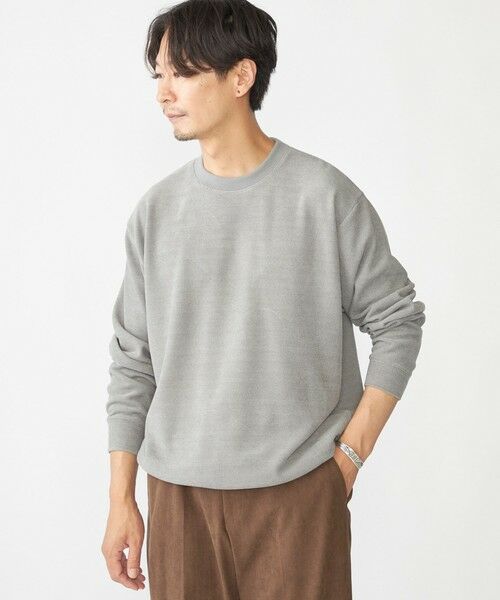 SHIPS / シップス Tシャツ | SHIPS:〈手洗い可能〉モール ダブルフェイス クルーネック プルオーバー | 詳細3