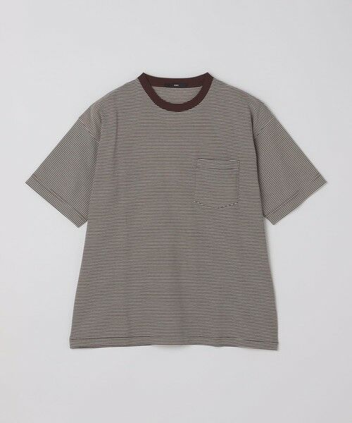 SHIPS / シップス Tシャツ | SHIPS: マイクロ ボーダー ショートスリーブ Tシャツ | 詳細5