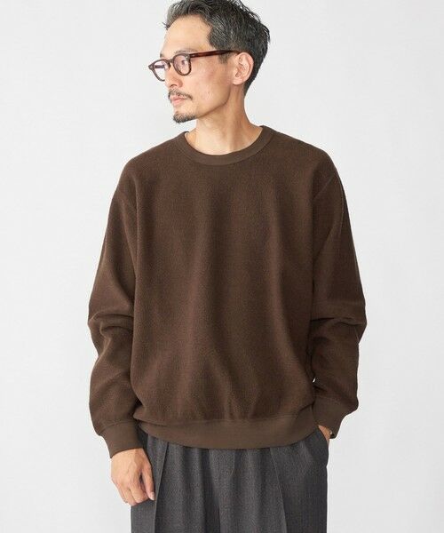 SHIPS / シップス Tシャツ | SHIPS: コットン ウール クルーネック スウェット(ブラウン系)