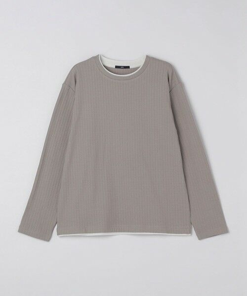SHIPS / シップス Tシャツ | SHIPS: フェイク レイヤード クルーネック ロングスリーブ | 詳細3