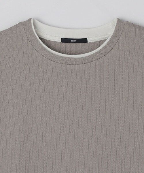 SHIPS / シップス Tシャツ | SHIPS: フェイク レイヤード クルーネック ロングスリーブ | 詳細5