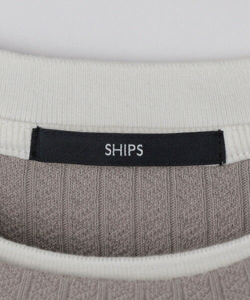 SHIPS / シップス Tシャツ | SHIPS: フェイク レイヤード クルーネック ロングスリーブ | 詳細6