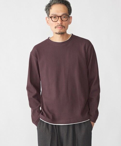SHIPS / シップス Tシャツ | SHIPS: フェイク レイヤード クルーネック ロングスリーブ | 詳細16