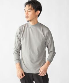 SHIPS / シップス Tシャツ | 【WEB限定】SHIPS: ポンチ モックネック ロングスリーブ Tシャツ