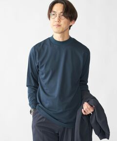 SHIPS / シップス Tシャツ | 【WEB限定】SHIPS: ポンチ モックネック ロングスリーブ Tシャツ