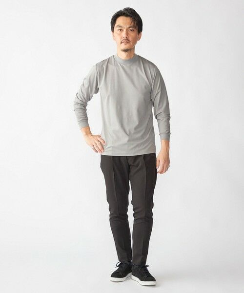 SHIPS / シップス Tシャツ | 【WEB限定】SHIPS: ポンチ モックネック ロングスリーブ Tシャツ | 詳細1