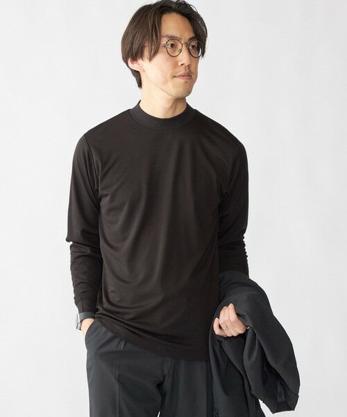 SHIPS / シップス Tシャツ | 【WEB限定】SHIPS: ポンチ モックネック ロングスリーブ Tシャツ | 詳細5