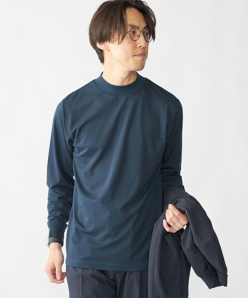 SHIPS / シップス Tシャツ | 【WEB限定】SHIPS: ポンチ モックネック ロングスリーブ Tシャツ | 詳細25