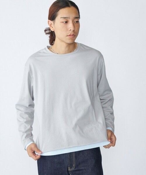 SHIPS / シップス Tシャツ | City Ambient Products: カットオフ リバーシブル ロングスリーブTシャツ(ロンT) | 詳細1