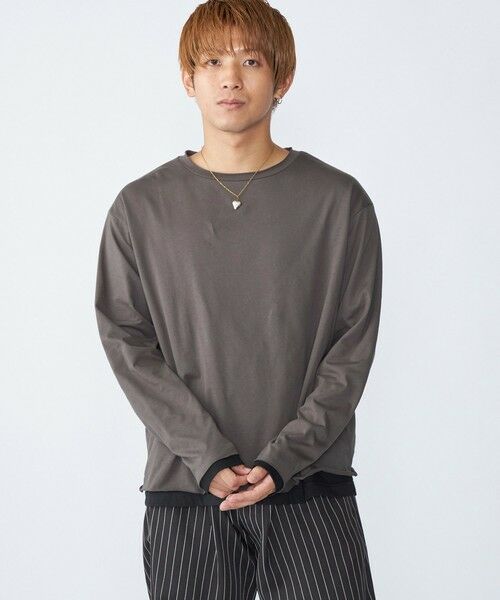 SHIPS / シップス Tシャツ | City Ambient Products: カットオフ リバーシブル ロングスリーブTシャツ(ロンT) | 詳細17