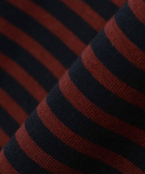 SHIPS / シップス Tシャツ | 【WEB限定】SHIPS: バスク ボーダー ボートネック ワンポイントワッペン ロングスリーブ Tシャツ | 詳細21