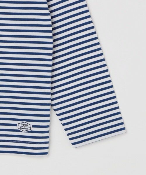 SHIPS / シップス Tシャツ | 【WEB限定】SHIPS: バスク ボーダー ボートネック ワンポイントワッペン ロングスリーブ Tシャツ | 詳細29