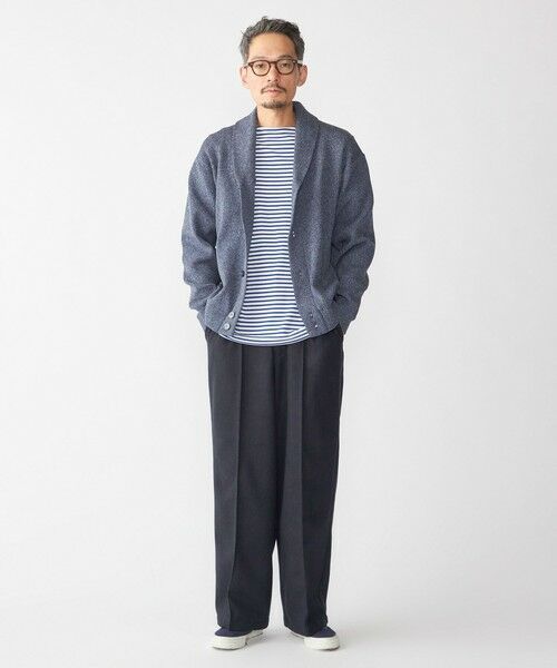 SHIPS / シップス Tシャツ | 【WEB限定】SHIPS: バスク ボーダー ボートネック ワンポイントワッペン ロングスリーブ Tシャツ | 詳細23