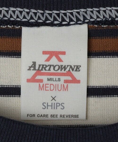 SHIPS / シップス Tシャツ | 【SHIPS別注】AIRTOWNE: マルチ ボーダー ロングスリーブ Tシャツ | 詳細7