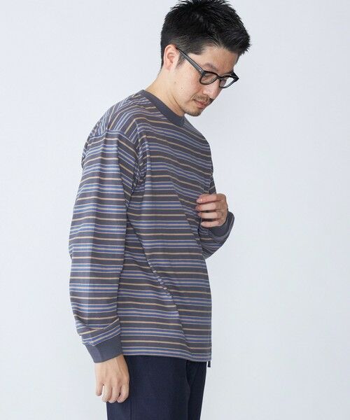 SHIPS / シップス Tシャツ | 【SHIPS別注】AIRTOWNE: マルチ ボーダー ロングスリーブ Tシャツ | 詳細18