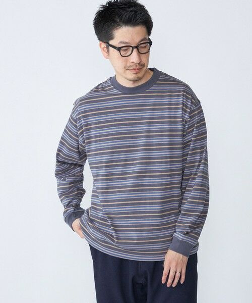 SHIPS / シップス Tシャツ | 【SHIPS別注】AIRTOWNE: マルチ ボーダー ロングスリーブ Tシャツ | 詳細15