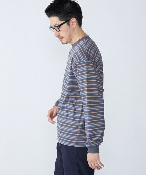 SHIPS / シップス Tシャツ | 【SHIPS別注】AIRTOWNE: マルチ ボーダー ロングスリーブ Tシャツ | 詳細16