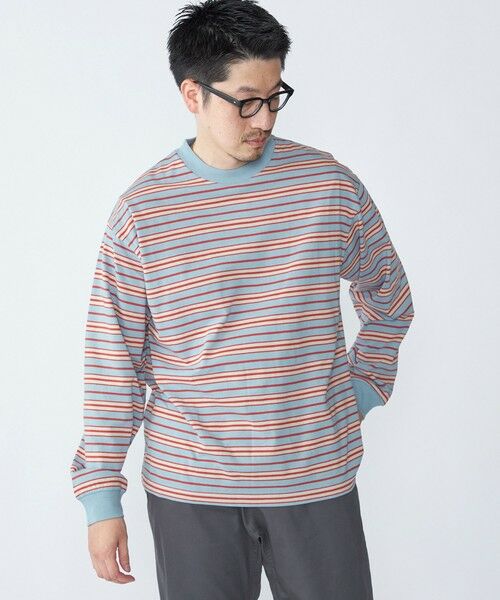 SHIPS / シップス Tシャツ | 【SHIPS別注】AIRTOWNE: マルチ ボーダー ロングスリーブ Tシャツ | 詳細22