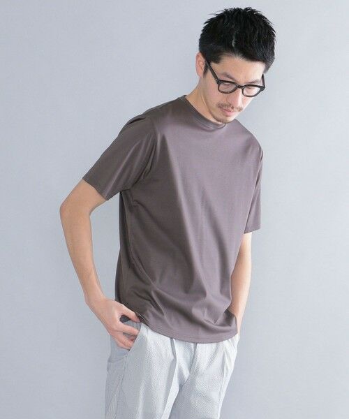 SHIPS / シップス シャツ・ブラウス | SHIPS: ALBINI クルーネック 無地 Tシャツ(ダークグレー)