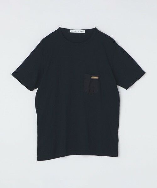 SHIPS / シップス Tシャツ | BATEAUX DE SHIPS: ポケット Tシャツ(ネイビー)