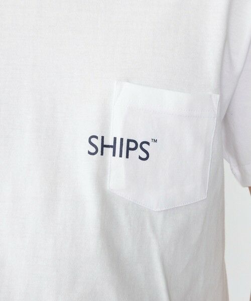 SHIPS / シップス Tシャツ | 【WEB限定】SHIPS: SHIPSロゴ プリント ポケット Tシャツ | 詳細7