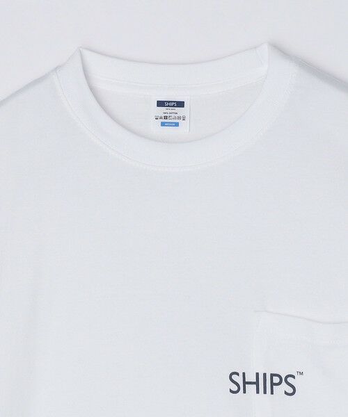 SHIPS / シップス Tシャツ | 【WEB限定】SHIPS: SHIPSロゴ プリント ポケット Tシャツ | 詳細10