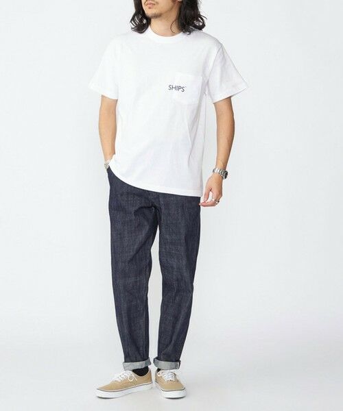 SHIPS / シップス Tシャツ | 【WEB限定】SHIPS: SHIPSロゴ プリント ポケット Tシャツ | 詳細4