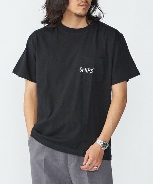 SHIPS / シップス Tシャツ | 【WEB限定】SHIPS: SHIPSロゴ プリント ポケット Tシャツ | 詳細22