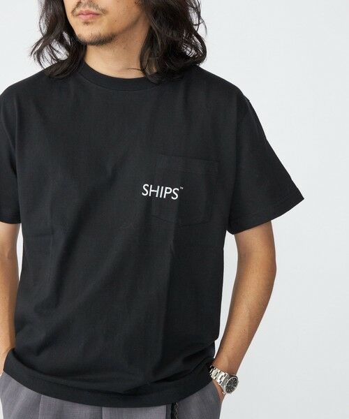 SHIPS / シップス Tシャツ | 【WEB限定】SHIPS: SHIPSロゴ プリント ポケット Tシャツ | 詳細27