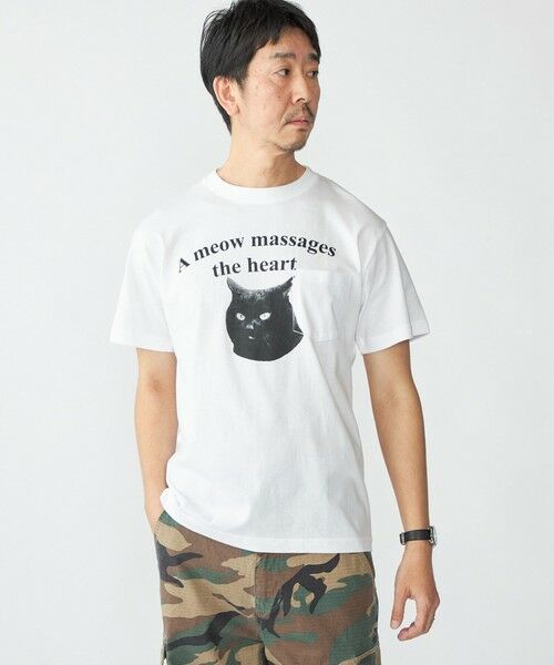 SHIPS / シップス Tシャツ | 【WEB限定/SHIPS別注】Regency Works: キャット ポケット Tシャツ | 詳細18