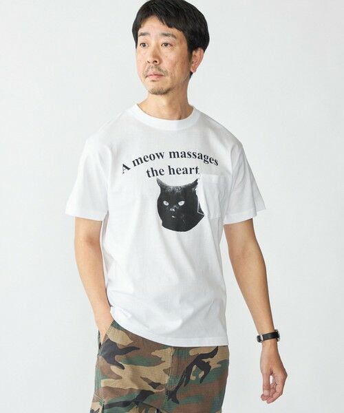 SHIPS / シップス Tシャツ | 【WEB限定/SHIPS別注】Regency Works: キャット ポケット Tシャツ | 詳細24