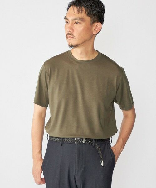 SHIPS / シップス Tシャツ | SHIPS: Balancircular(R) ウォッシャブル ショートスリーブ Tシャツ(グリーン)