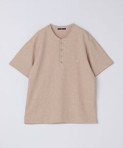 SHIPS / シップス Tシャツ | 【WEB限定】SHIPS: メランジ カノコ ヘンリーネック Tシャツ (半袖)