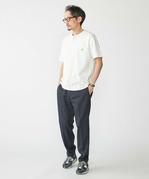 SHIPS / シップス Tシャツ | 【WEB限定】SHIPS: メランジ カノコ ヘンリーネック Tシャツ (半袖) | 詳細2