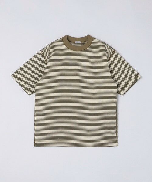 SHIPS / シップス Tシャツ | SHIPS: クルーネック ハイゲージ ダンボールニットTシャツ ライト(ダークブラウン)