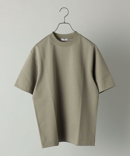 SHIPS / シップス Tシャツ | SHIPS: クルーネック ハイゲージ ダンボールニットTシャツ ライト(オリーブ)