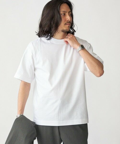 SHIPS / シップス Tシャツ | SHIPS: ハイゲージ クルーネック ポンチ Tシャツ | 詳細1