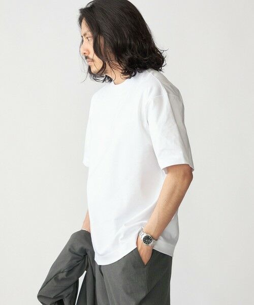 SHIPS / シップス Tシャツ | SHIPS: ハイゲージ クルーネック ポンチ Tシャツ | 詳細2