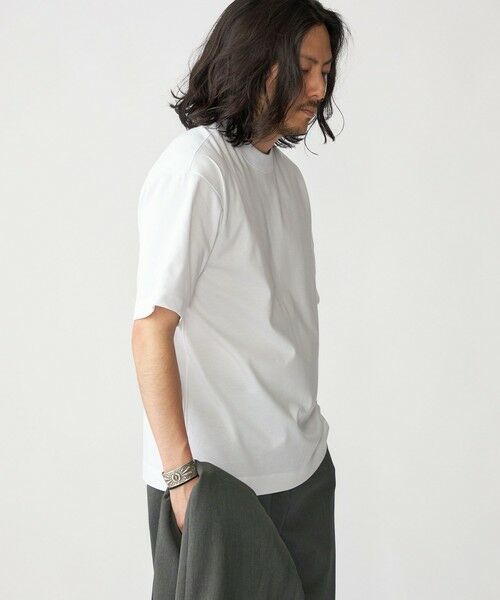 SHIPS / シップス Tシャツ | SHIPS: ハイゲージ クルーネック ポンチ Tシャツ | 詳細4