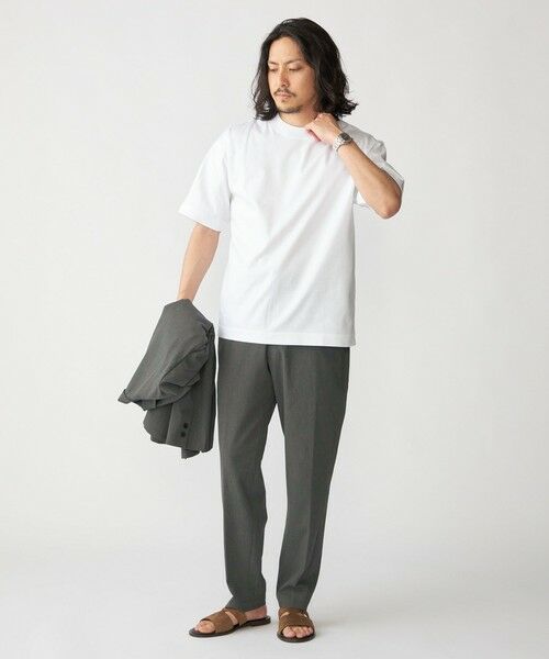 SHIPS / シップス Tシャツ | SHIPS: ハイゲージ クルーネック ポンチ Tシャツ | 詳細5