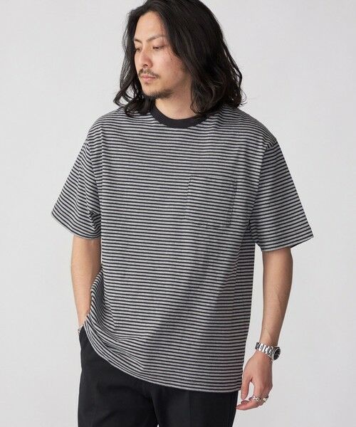 SHIPS / シップス Tシャツ | SHIPS: COTTON USA ボーダー ポケット  Tシャツ | 詳細2