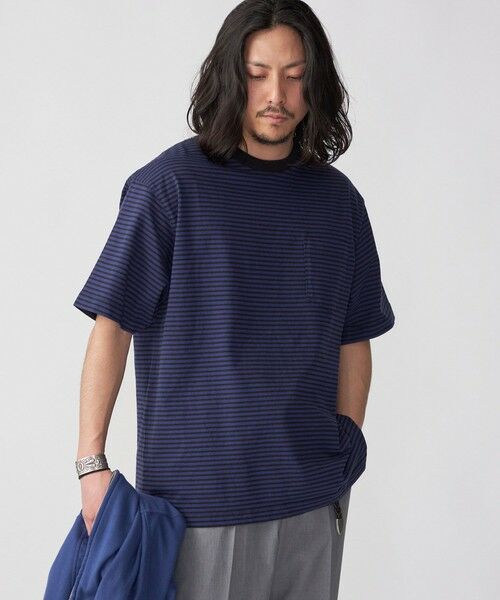 SHIPS / シップス Tシャツ | SHIPS: COTTON USA ボーダー ポケット  Tシャツ | 詳細21
