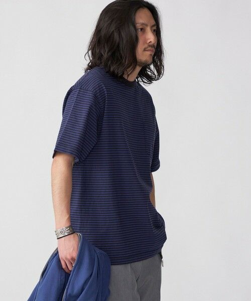 SHIPS / シップス Tシャツ | SHIPS: COTTON USA ボーダー ポケット  Tシャツ | 詳細23