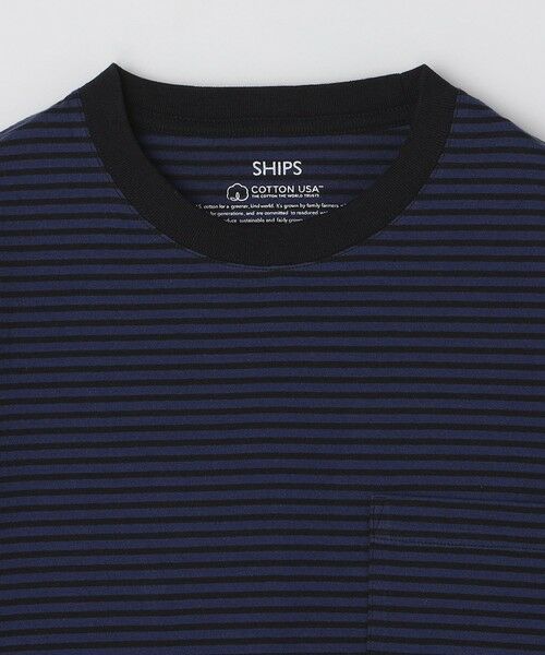 SHIPS / シップス Tシャツ | SHIPS: COTTON USA ボーダー ポケット  Tシャツ | 詳細25