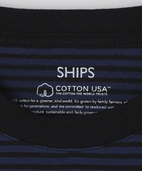 SHIPS / シップス Tシャツ | SHIPS: COTTON USA ボーダー ポケット  Tシャツ | 詳細28
