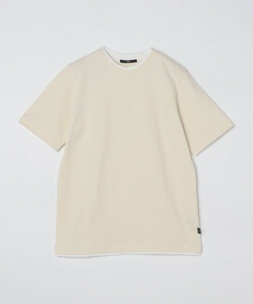 SHIPS / シップス Tシャツ | SHIPS: フェイクレイヤード ピケ クルーネック Tシャツ | 詳細3
