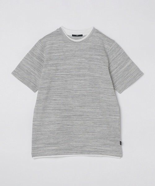 SHIPS / シップス Tシャツ | SHIPS: フェイクレイヤード ピケ クルーネック Tシャツ | 詳細13