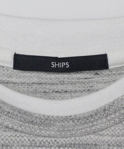 SHIPS / シップス Tシャツ | SHIPS: フェイクレイヤード ピケ クルーネック Tシャツ | 詳細16